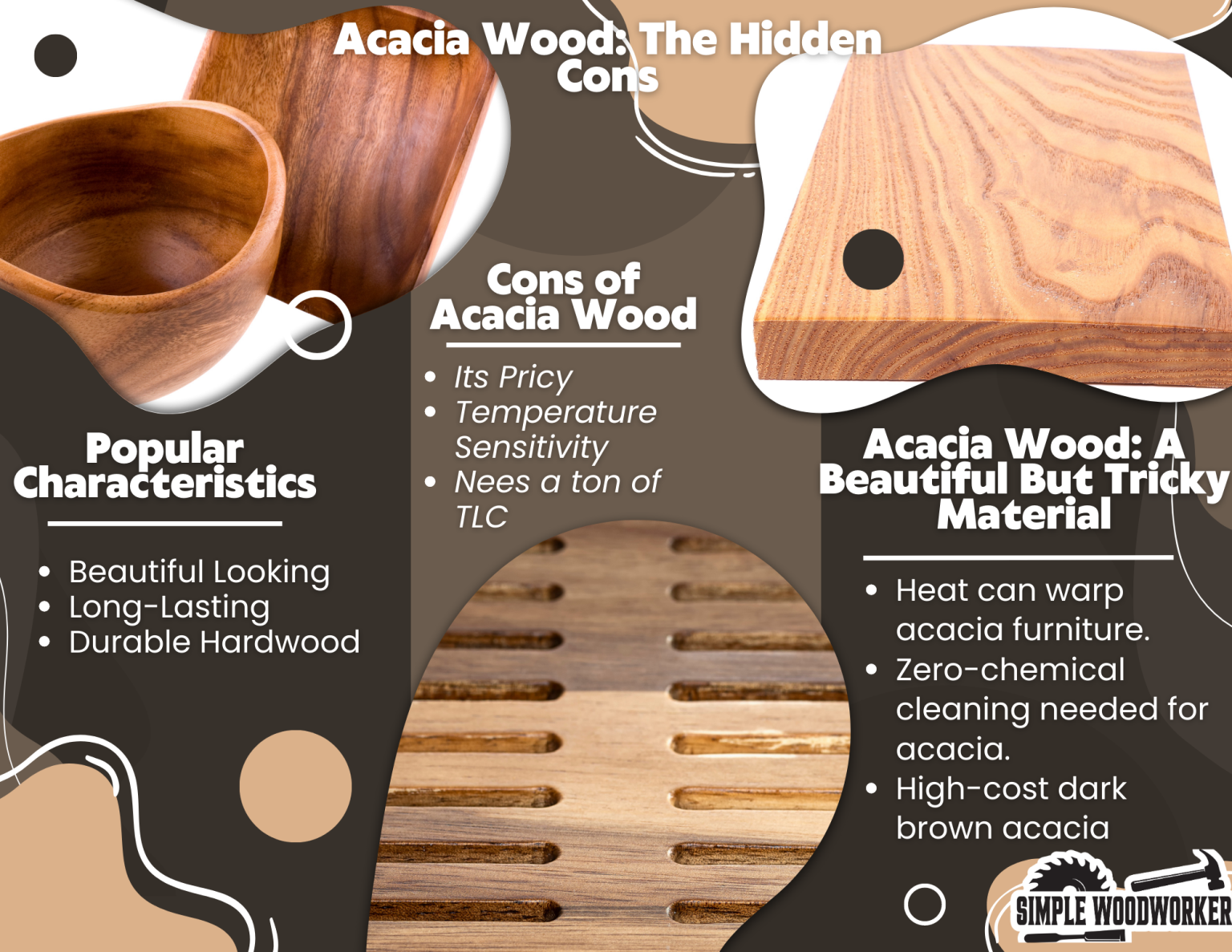 Baring the bare facts disadvantages of acacia wood simplewoodworker