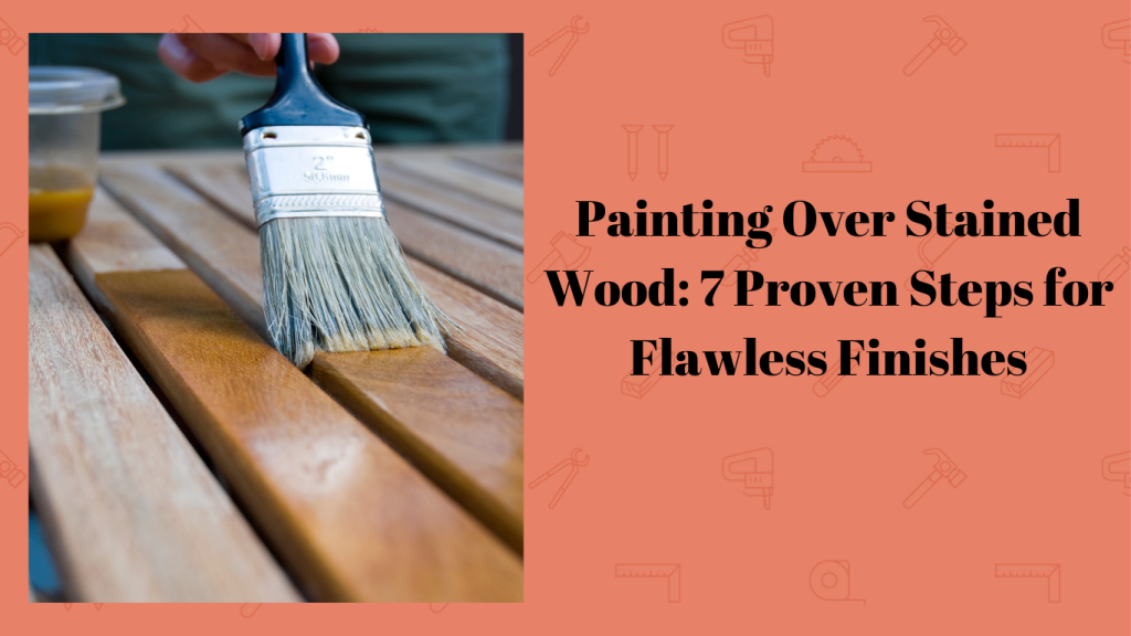 can you paint over stain